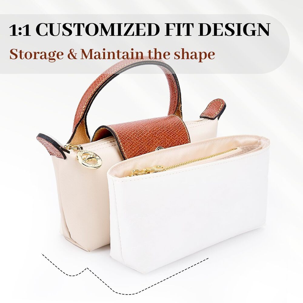 3117 Mini Organizer Insert For Purse, Handbag Inner Shaper, Waterproof View 4